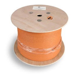 Кабель витая пара S/FTP кат.6A 4х2х23AWG solid LSZH нг(А)-HF SFTP-4P-Cat.6a-SOLID-IN-LSZH оранж. (уп