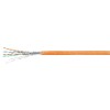 Кабель витая пара S/FTP кат.6A 4х2х23AWG solid LSZH нг(А)-HF SFTP-4P-Cat.6a-SOLID-IN-LSZH оранж. (уп