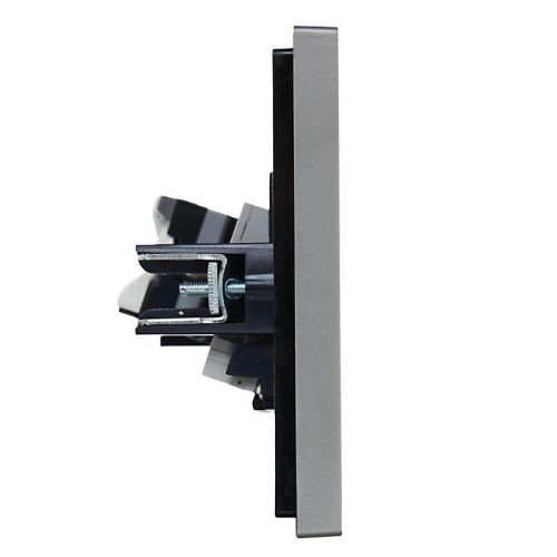 Розетка 2-м RJ11+RJ45 кат.5E FORTE&PIANO FP535 сталь IEK FP-KT20-O-1-K46