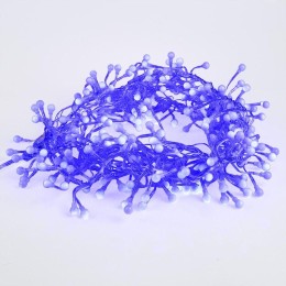 Гирлянда светодиодная "Мишура LED" 3м 288LED син. 18Вт 220-240В IP20 провод ПВХ прозр. Neon-Night 30