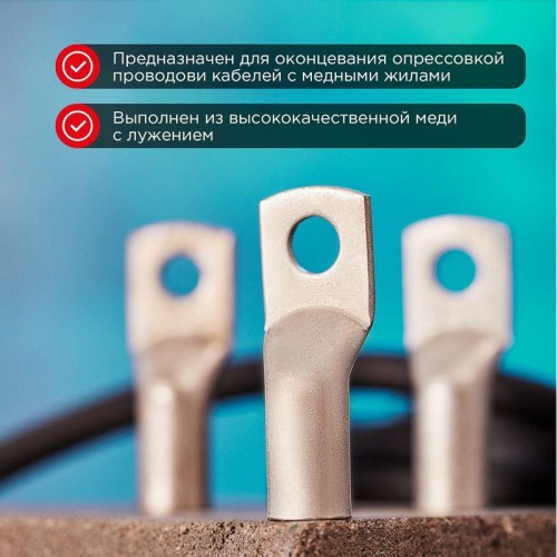 Наконечник ТМЛ 95–12–15 95кв.мм d12мм (уп.25шт) Rexant 07-5328-3
