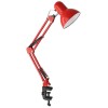 Светильник настольный UF-312P С04 230В 60Вт струбцина красн. Ultraflash 12896