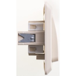 Выключатель 2-кл. СП Этюд 10А IP20 крем. SE BC10-002K