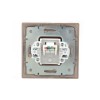 Розетка компьютерная 1-м СП Mira RJ45 16А IP20 со вставкой свет. корич. перламутр. LEZARD 701-3131-1