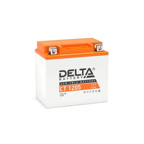 Аккумулятор стартерный 12В 5А.ч CT 1205 Delta 3401010030011