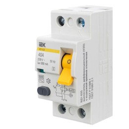 Выключатель дифференциального тока (УЗО) 2п 40А 300мА тип ACS ВД1-63S KARAT IEK MDV12-2-040-300