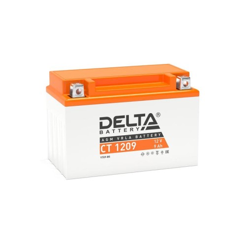 Аккумулятор стартерный 12В 9А.ч CT 1209 Delta 3401010030013