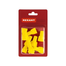 Зажим соединительный изолирующий с лепестками СИЗ-11 d9.8мм 1-8.5кв.мм желт. (уп.10шт) Rexant 08-075