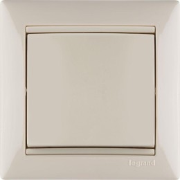 Переключатель проходной 1-кл. СП Valena 10А IP31 250В механизм сл. кость Leg 774306
