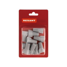 Зажим соединительный изолирующий с лепестками СИЗ-15 d14.9мм 4-16кв.мм сер. (уп.10шт) Rexant 08-0759