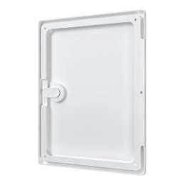 Люк-дверца ревизионная накладная 200х250мм с ручкой-задвижкой АБС бел. EVECS ЛТ2025П
