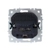 Розетка BRITE РЮш10-2-БрБ 16А с USB A+A 3.1А с заземл. защ. шторки механизм бел. IEK BR-R14-16-U21-D