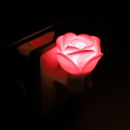 Светильник светодиодный NL-172 "Роза" 220В ночник с выкл. красный Camelion 12528