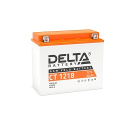 Аккумулятор стартерный 12В 18А.ч CT 1218 Delta 3401010030025