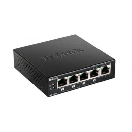 Коммутатор неуправляемый DES-1005P/B1A с 5 портами 10/100Base-TX энергосбережение и поддержка QoS D-