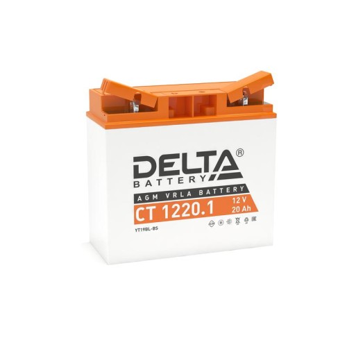 Аккумулятор стартерный 12В 20А.ч CT 1220.1 Delta 3401010030028