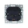 Розетка BRITE РЮш10-2-БрКр 16А с USB A+A 3.1А с заземл. защ. шторки механизм беж. IEK BR-R14-16-U21-