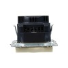Розетка BRITE РЮш10-2-БрКр 16А с USB A+A 3.1А с заземл. защ. шторки механизм беж. IEK BR-R14-16-U21-