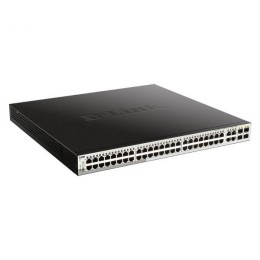 Коммутатор управляемый L2 DGS-1210-52MP/FL1A с 48 портами 10/100/1000Base-T (PoE 802.3af/at) и 4 ком