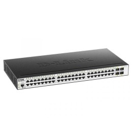 Коммутатор управляемый L2 DGS-3000-52L/B1A с 48 портами 10/100/1000Base-T и 4 портами 1000Base-X SFP