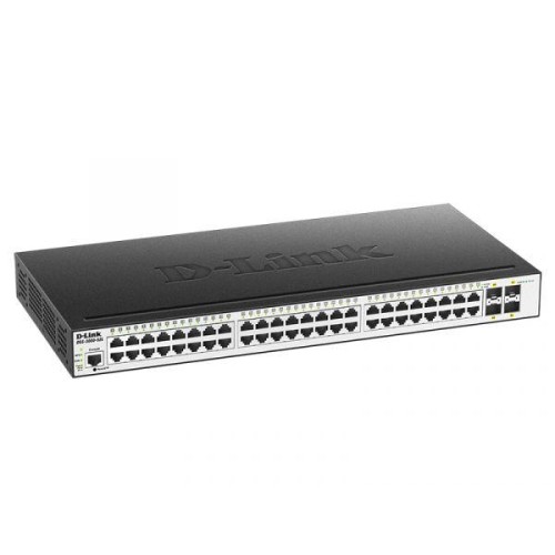 Коммутатор управляемый L2 DGS-3000-52L/B1A с 48 портами 10/100/1000Base-T и 4 портами 1000Base-X SFP