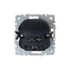 Розетка BRITE РЮш10-1-БрШ 16А с USB A+A 2.1А с заземл. защ. шторки механизм шампань IEK BR-R14-16-U2