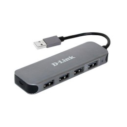 Концентратор DUB-H4/E1A компактный с 4 портами USB 2.0 D-link 1567330