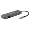 Док-станция DUB-2334/A1A с разъемом USB Type-C 3 портами USB 3.0 1 портом USB Type-C/PD 3.0 и 1 порт