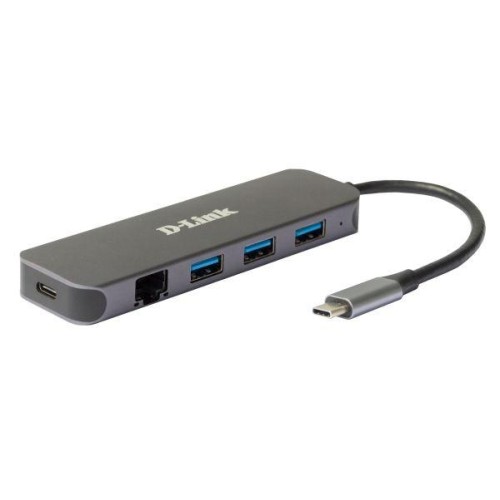 Док-станция DUB-2334/A1A с разъемом USB Type-C 3 портами USB 3.0 1 портом USB Type-C/PD 3.0 и 1 порт