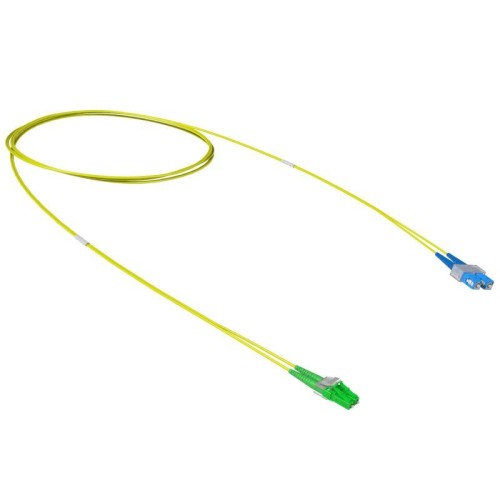 Шнур оптический коммутационный переходной LC-APC/SC-UPC Duplex 9/125 OS2 Tx-Rx LSZH 1м DKC RNPC9DCUL