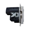 Розетка BRITE РЮш10-2-БрА 16А с USB A+A 3.1А с заземл. защ. шторки механизм алюм. IEK BR-R14-16-U21-