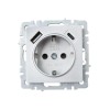 Розетка BRITE РЮш11-1-БрА 16А с USB A+C 18Вт с заземл. защ. шторки механизм алюм. IEK BR-R14-16-U22-