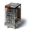 Реле миниатюрное универсальное электромеханич. монтаж в розетку 2CO 10А AgNi 125В DC RTI опции: кноп