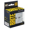 Розетка BRITE USB A+A 3.1А РЮ10-1-БрА механизм алюм. IEK BR-U21-D31-K47