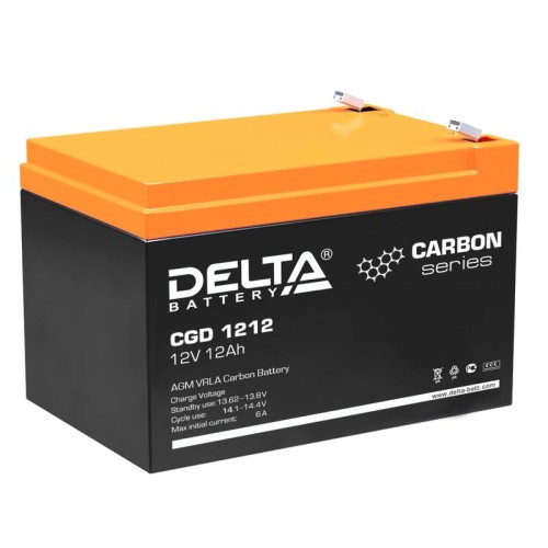 Аккумулятор профессиональный 12В 12А.ч CGD 1212 Delta 4614010020004