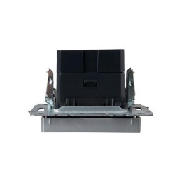 Розетка BRITE USB A+C 18Вт РЮ11-1-БрА механизм алюм. IEK BR-U22-018-K47