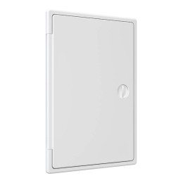 Люк-дверца ревизионная накладная 200х300мм с ручкой-задвижкой АБС бел. EVECS ЛТ2030П