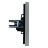 Розетка 1-м СП FORTE&PIANO FP518 10А без заземл. без защ. шторок винт. крепл. сталь IEK FP-R10-10-K4