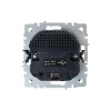 Розетка BRITE РЮш11-1-БрС 16А с USB A+C 18Вт с заземл. защ. шторки механизм сталь IEK BR-R14-16-U22-
