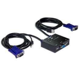 Переключатель KVM-221/C1A 2-порт. KVM-переключатель с портами VGA и USB D-link 1101927
