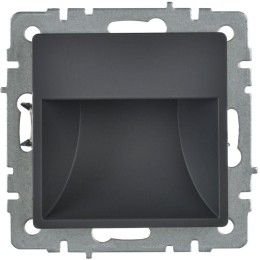 Подсветка светодиодная BRITE встраив. ПЛ20-БрГ механизм графит IEK BR-FL20-K53