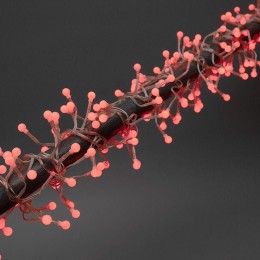 Гирлянда светодиодная "Мишура LED" 3м 288LED красн. 18Вт 220-240В IP20 провод ПВХ прозр. Neon-Night