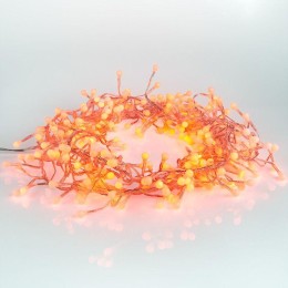 Гирлянда светодиодная "Мишура LED" 3м 288LED красн. 18Вт 220-240В IP20 провод ПВХ прозр. Neon-Night