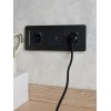 Розетка BRITE РЮш10-1-БрГ 16А с USB A+A 2.1А с заземл. защ. шторки механизм графит IEK BR-R14-16-U21