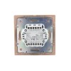 Выключатель 3-кл. СП Mira 10А со вставкой свет. корич. перламутр. LEZARD 701-3131-109