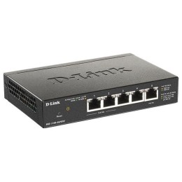 Коммутатор настраиваемый L2 DGS-1100-05PDV2/A1A с 5 портами 10/100/1000Base-T (2 порта PoE 1 порт дл