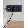 Розетка BRITE USB A+A 3.1А РЮ10-1-БрГ механизм графит IEK BR-U21-D31-K53