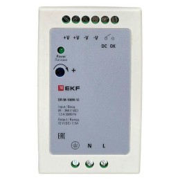 Блок питания на DIN-рейку 100Вт Uвх ~ 220В AC m Uвых - 12В DC постоянного тока EKF DR-M-100W-12