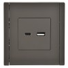 Розетка USB A+C 3.1А FORTE&PIANO FP350 сер. IEK FP-U22-D31-K03