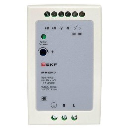 Блок питания на DIN-рейку 100Вт Uвх ~ 220В AC m Uвых - 24В DC постоянного тока EKF DR-M-100W-24